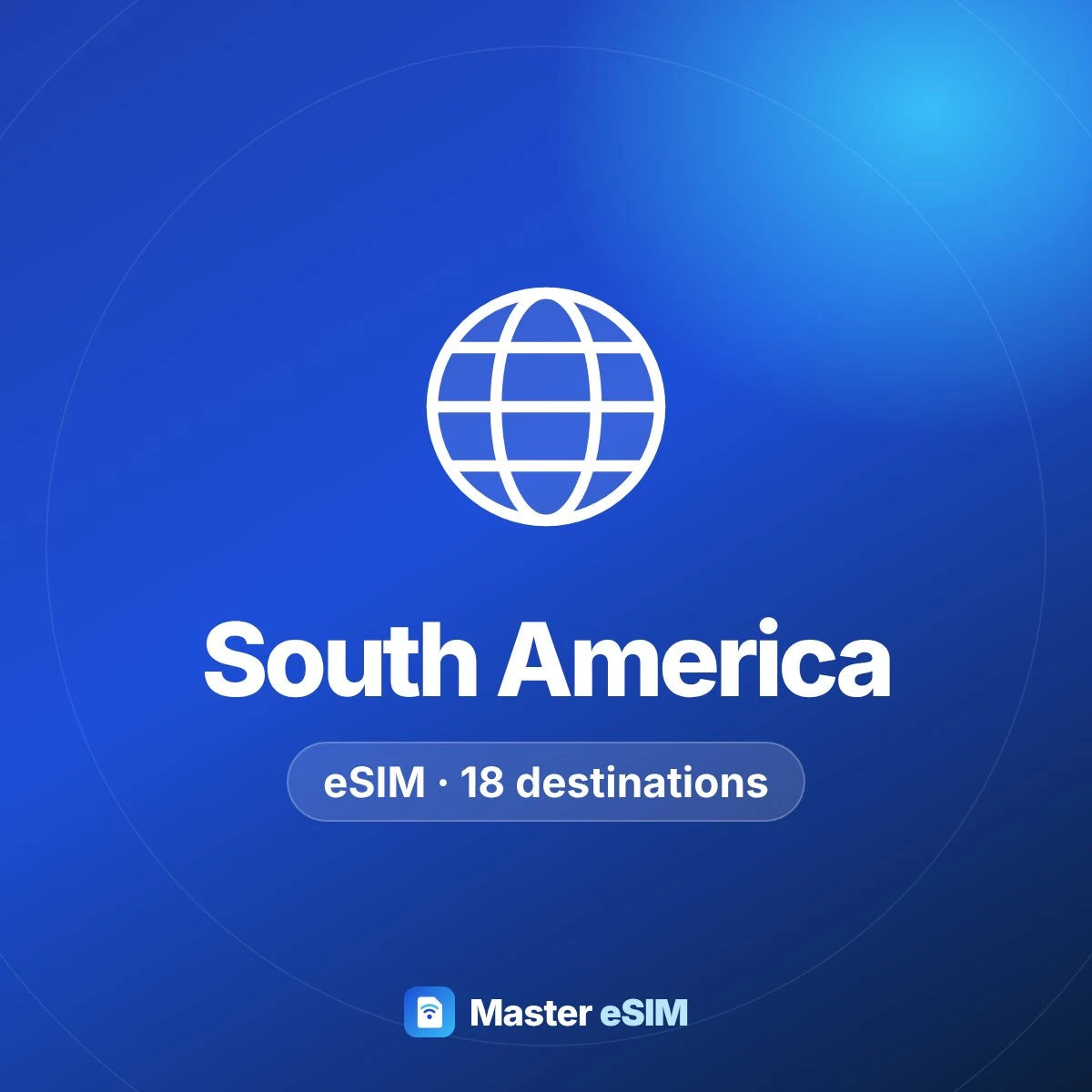 South America (18 areas) eSIM